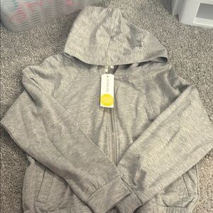 Gray Hooded Jacket